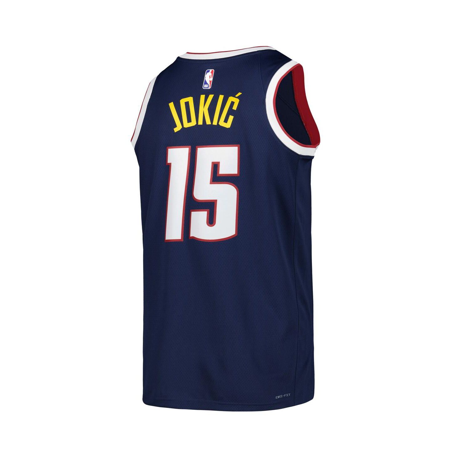 Топ Nike Nikola Jokic Navy Denver Nuggets Swingman Jersey - Icon Edition — фото 4