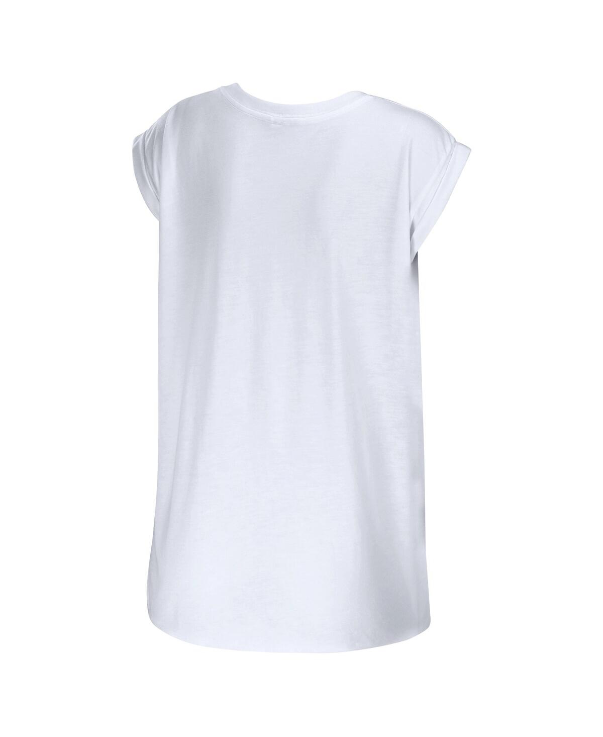 Shop Wear By Erin Andrews Women's  White Seattle Kraken Greetings From Muscle T-shirt
