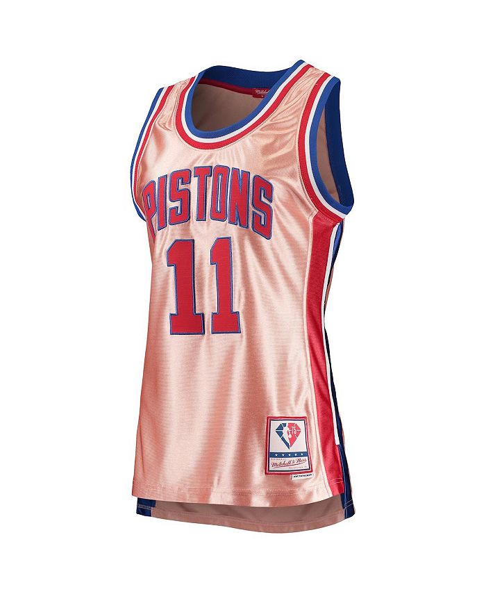 Mitchell & Ness Women's Isiah Thomas Pink Detroit Pistons 75th