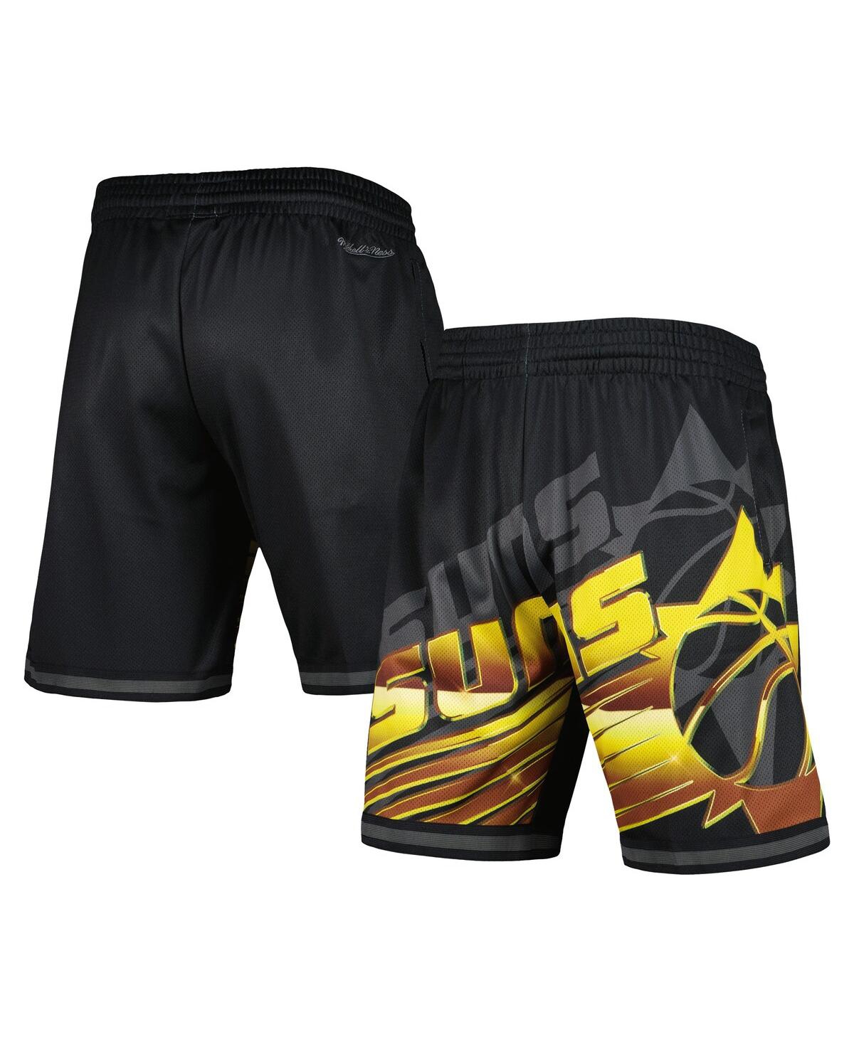 Mitchell & Ness Men's  Black Phoenix Suns Big Face 4.0 Fashion Shorts In Black
