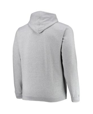 Men's Heathered Gray Philadelphia 76ers Big and Tall Heart and Soul Pullover Hoodie