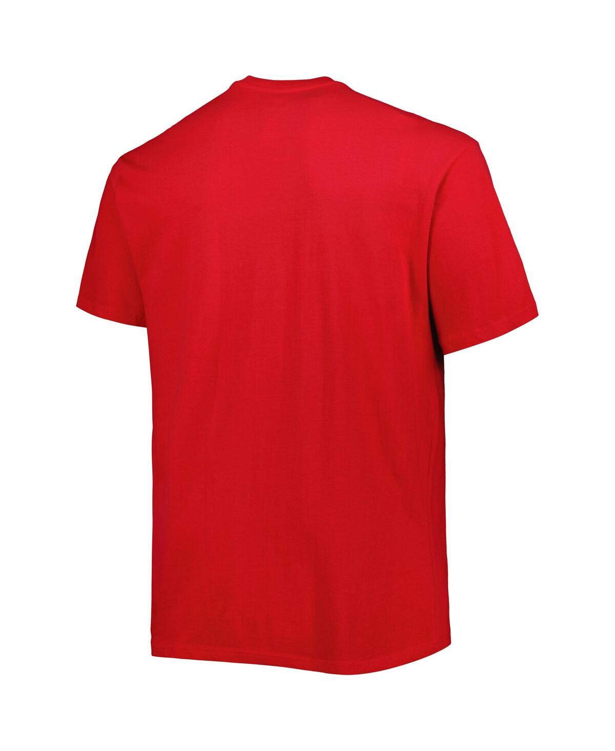 Men'sPhiladelphia 76ers Big and Tall Heart and Soul T-shirt - Red