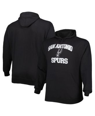 Men's Black San Antonio Spurs Big and Tall Heart and Soul Pullover Hoodie