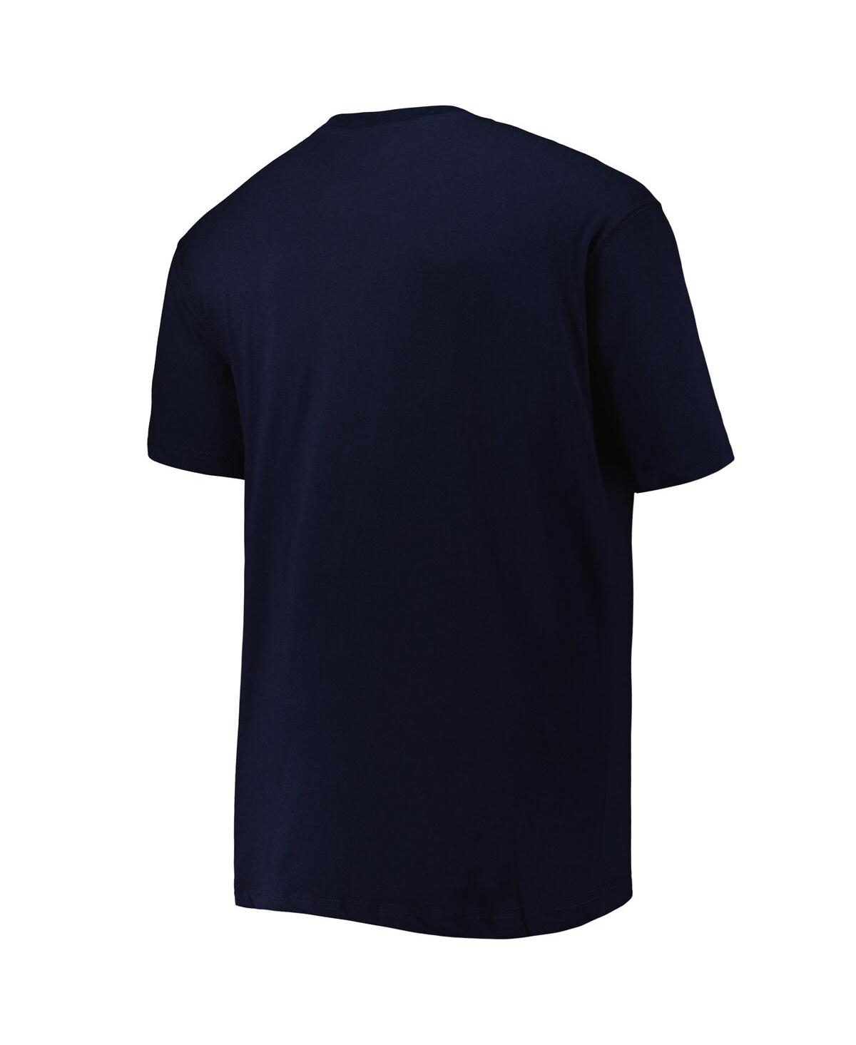 Shop Profile Men's Navy Dallas Mavericks Big And Tall Heart And Soul T-shirt
