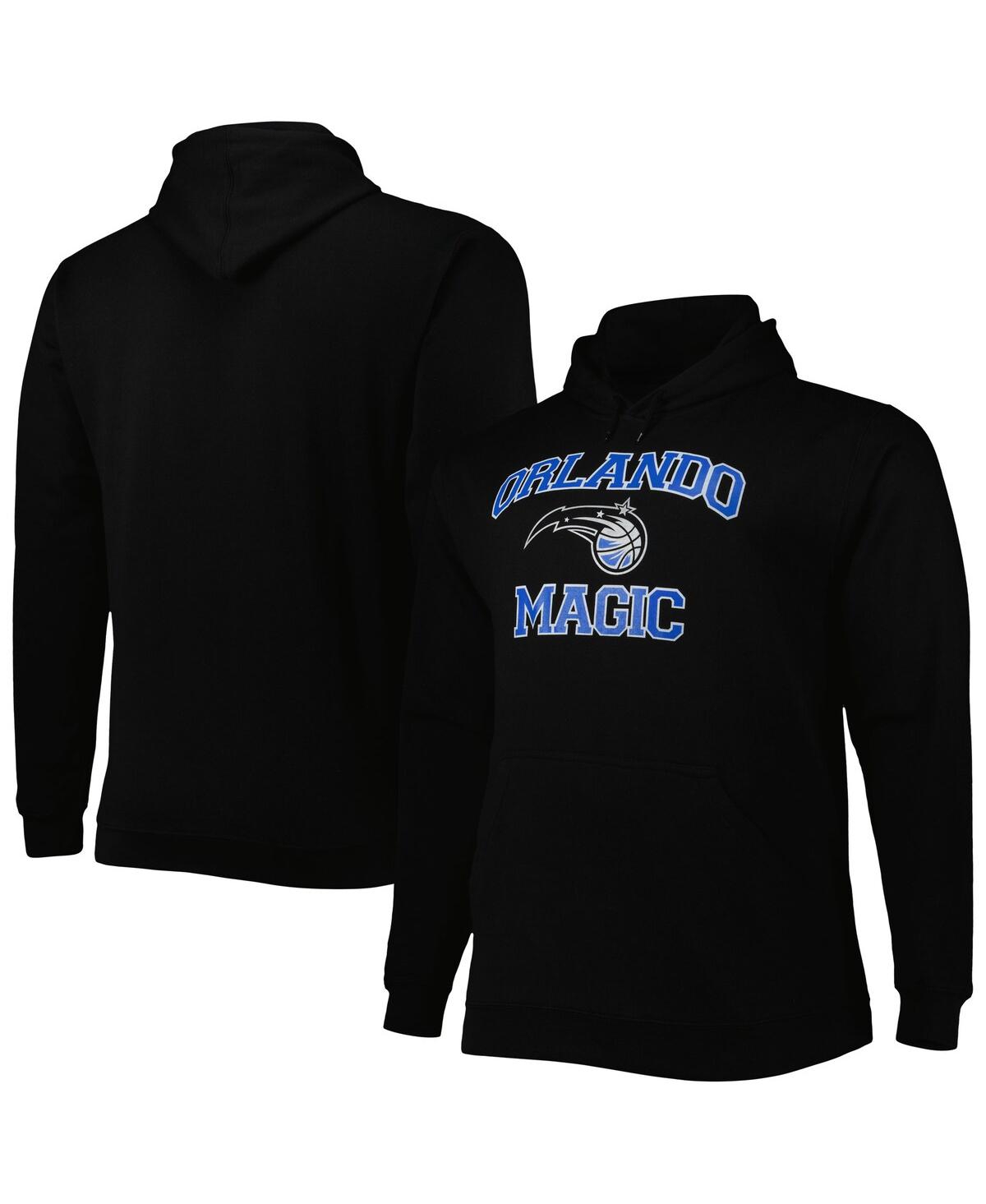 Shop Profile Men's Black Orlando Magic Big And Tall Heart And Soul Pullover Hoodie
