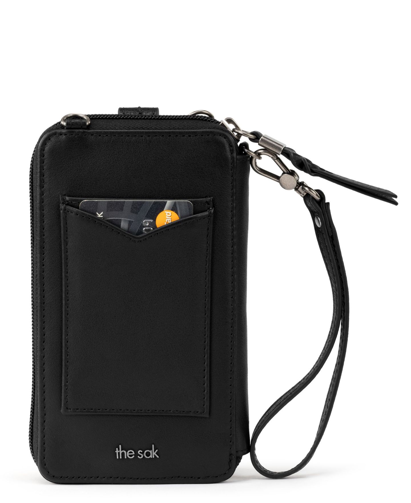 Женская сумка The Sak Silverlake Leather Convertible Smartphone Crossbody, цвет: Чёрный с принтом — фото 2