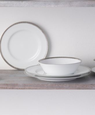 Whiteridge Platinum 12-Piece Dinnerware Set, Service For 4