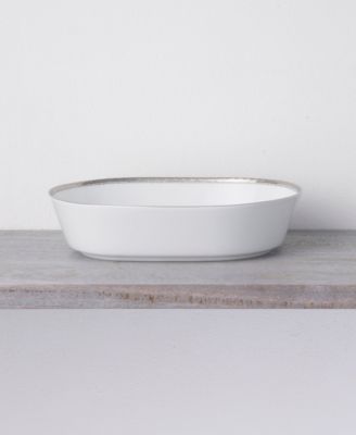 Whiteridge Platinum Oval Vegetable Bowl, 9.75", 46 oz