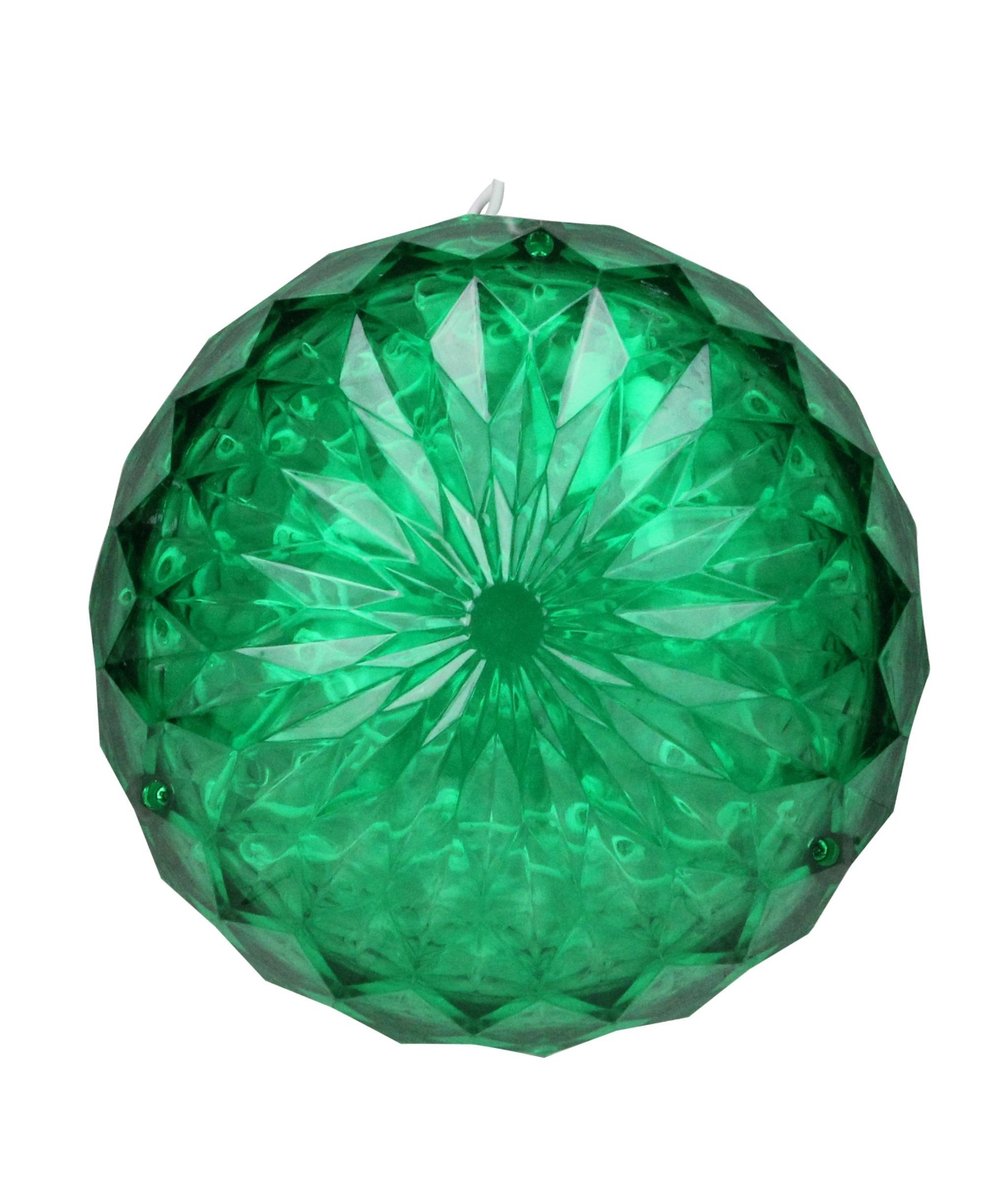 Northlight Led Lighted Crystal Sphere Outdoor Christmas Decoration, 6" In Green