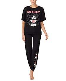 Women's Mickey Mouse Short-Sleeve Sleep Top