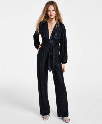 LEYDEN - Women's Tie-Waist Long-Sleeve V-Neck Top