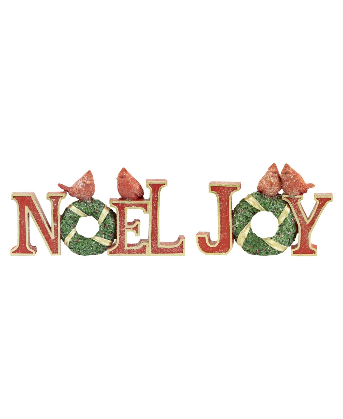 Northlight 10" "joy" And "noel" Christmas Signs, Set Of 2 In Red