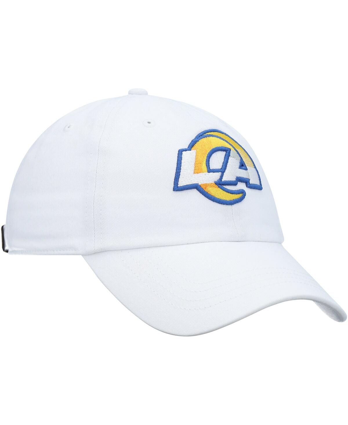 Shop 47 Brand Women's '47 White Los Angeles Rams Miata Clean Up Logo Adjustable Hat