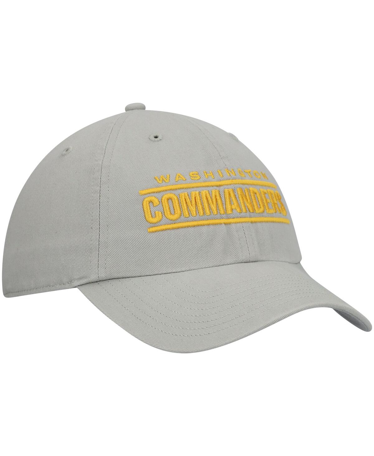 47 Brand Men's ' Gray Washington Commanders Script Clean Up Adjustable Hat In Gray