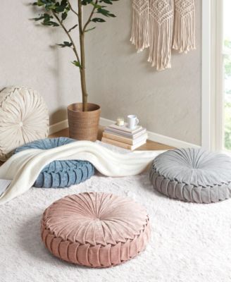 Loretta Chenille Decorative Floor Pillow, 22" x 6"