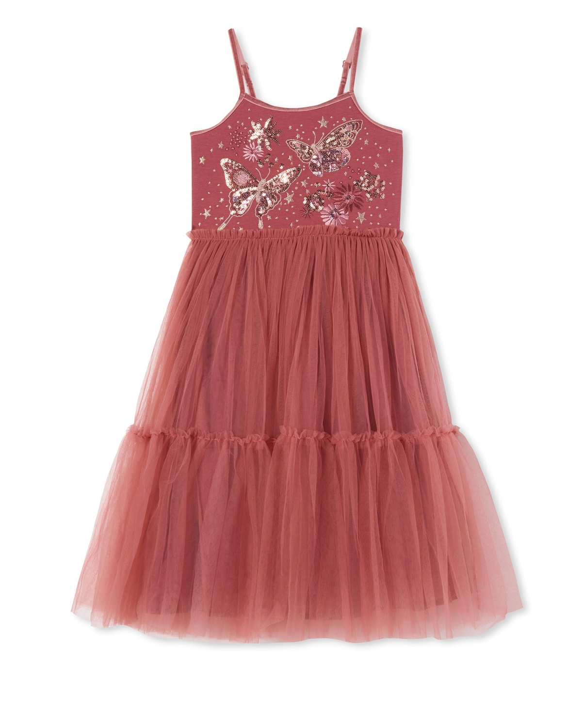 Cotton On Toddler Girls Iris Dress Up Dress In Vintage-like Berry Butterflies