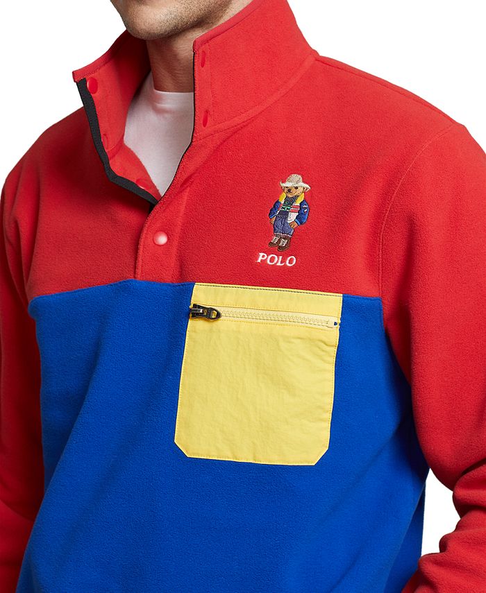 Ralph lauren fleece mockneck pullover clearance
