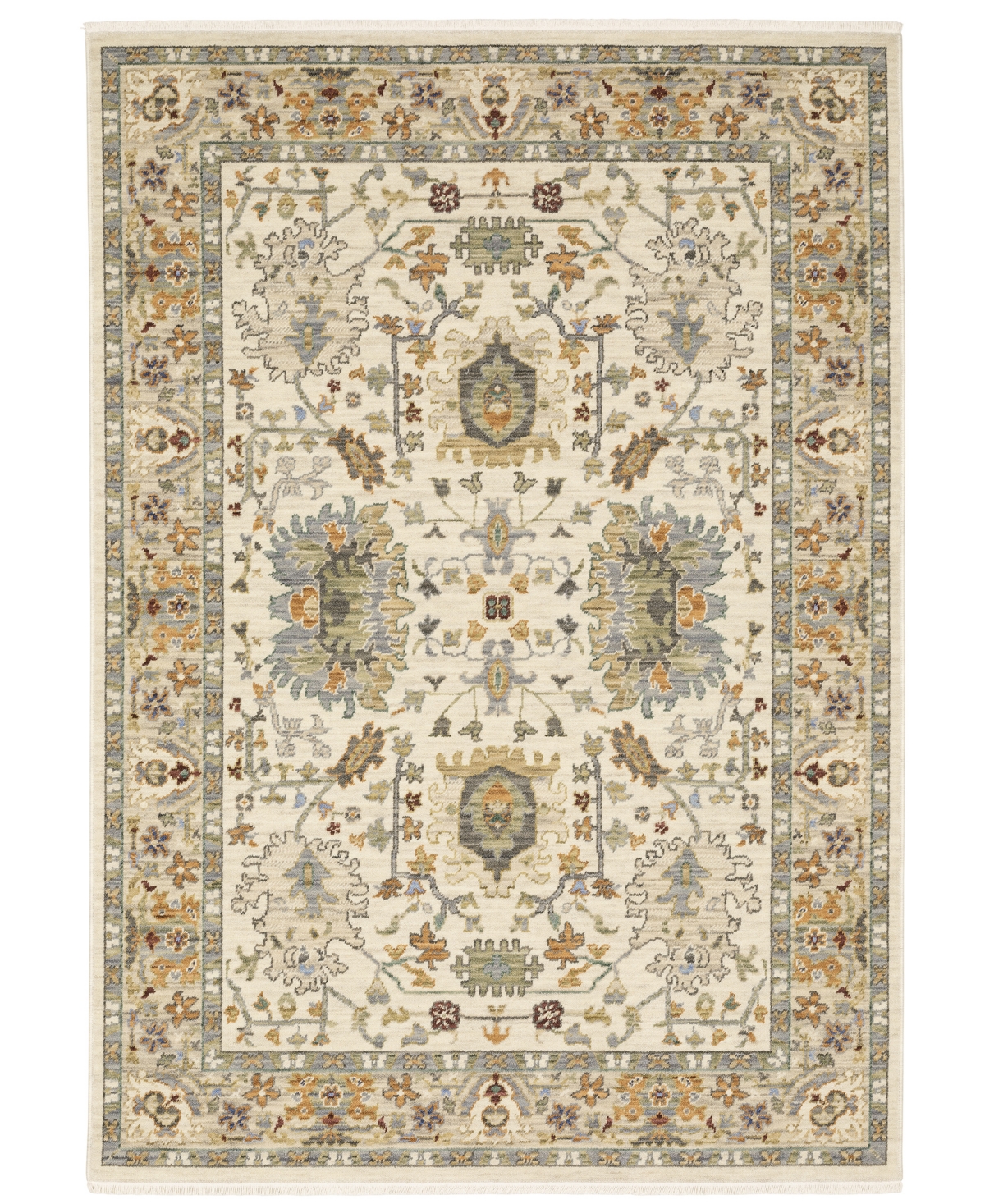 Jhb Design Lucca 2063luc 5'3" X 7'6" Area Rug In Ivory