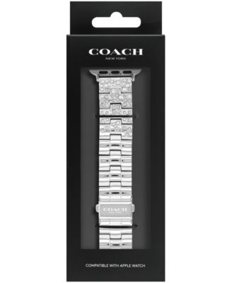 COACH クリスタル ブレスレット アップルウォッチ 38, 40, 41mm COACH Stainless Steel Crystal Bracelet Apple Watch, 38, 40