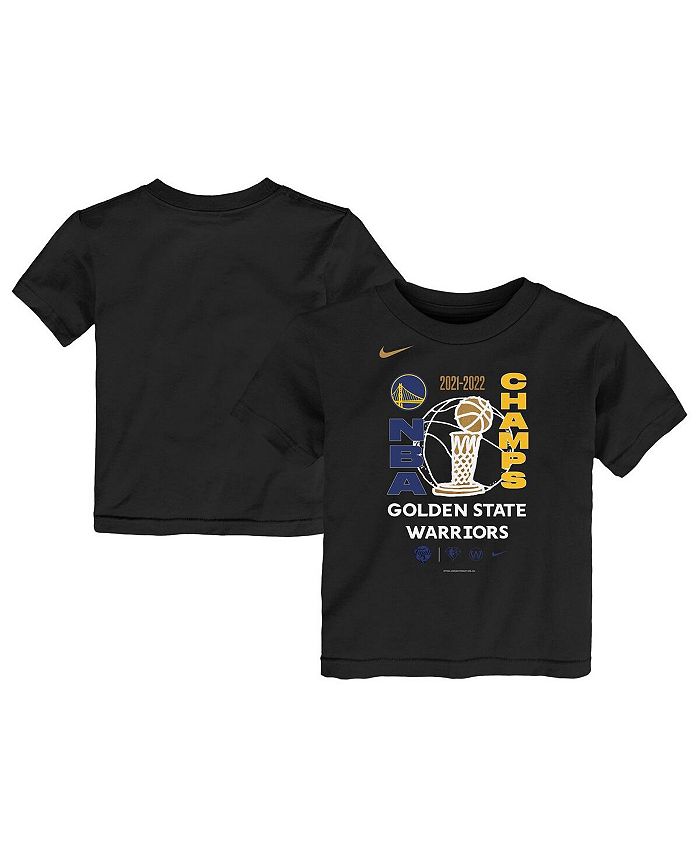 Nike Men's Black Golden State Warriors 2022 NBA Finals Champions Trophy  Celebration T-shirt