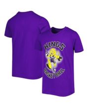 Mitchell & Ness Los Angeles Kings Distressed Logo Purple T-Shirt, Men's, XL