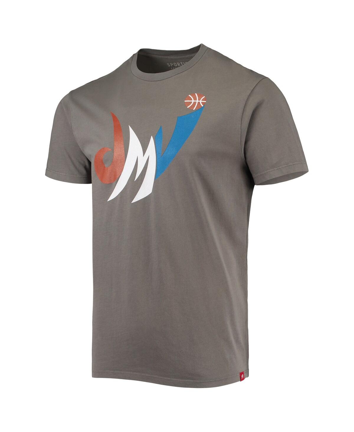 Shop Sportiqe Men's  Charcoal Washington Wizards Bingham T-shirt