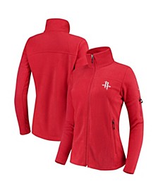 Women's Red Houston Rockets Give & Go Full-Zip Jacket