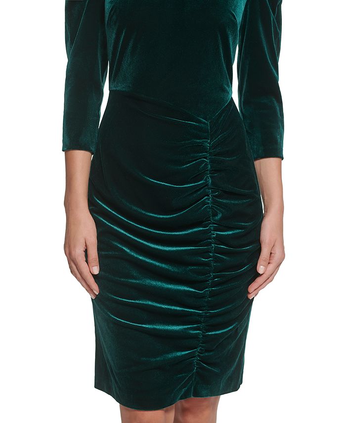 vince camuto ruched dress