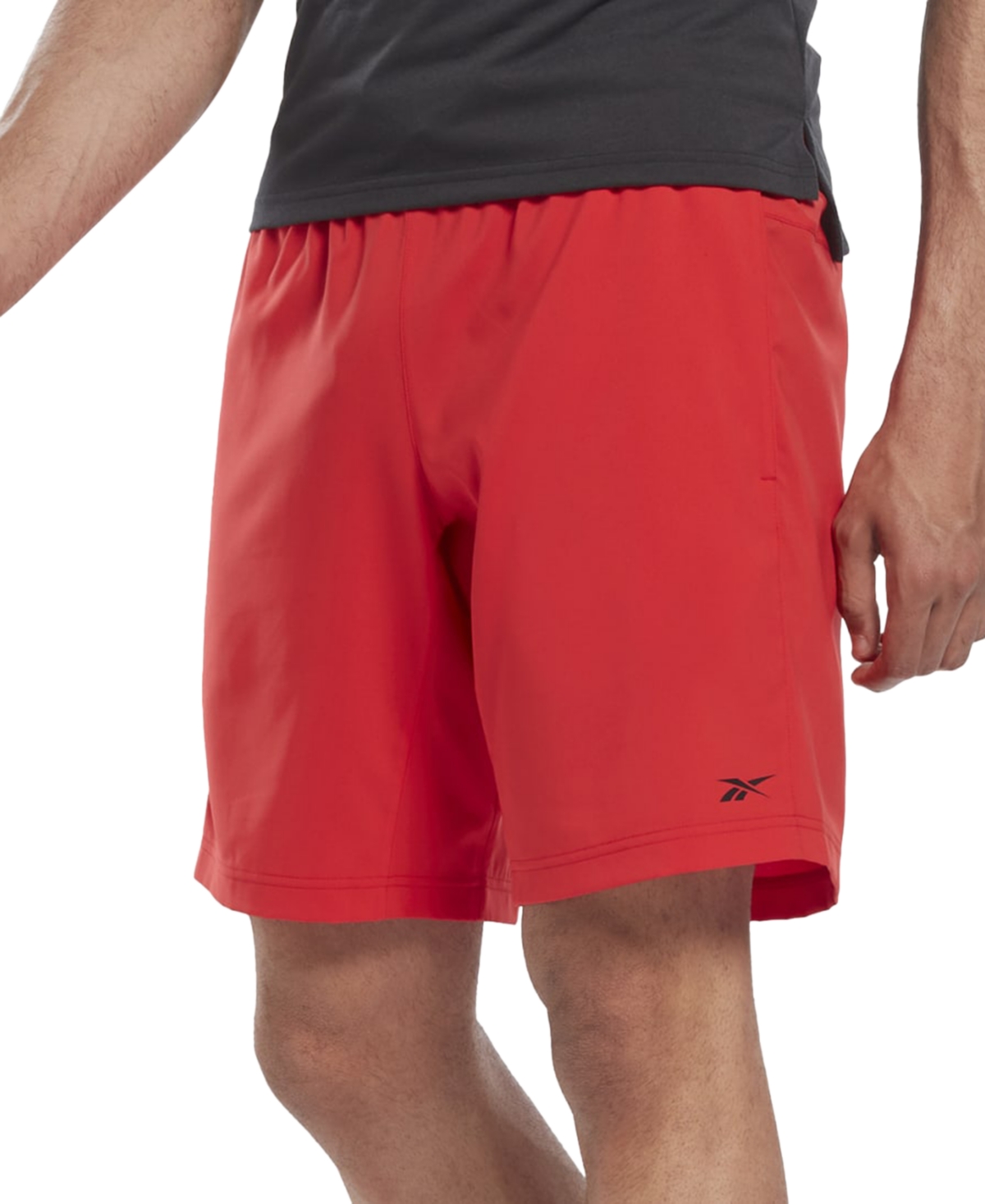 Shop Reebok Men's Regular-fit Moisture-wicking 9" Woven Drawstring Shorts In Vector Red