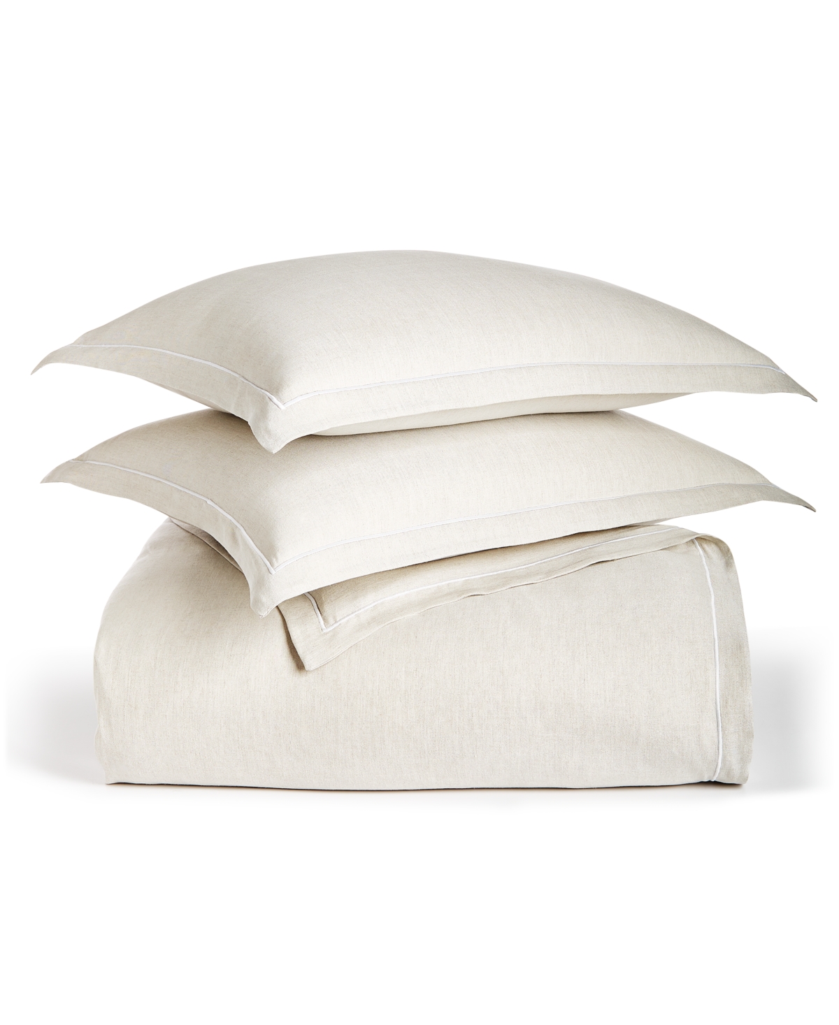 Hotel Collection Linen/modal Blend 3-pc. Duvet Cover Set, King, Created For Macy's In Natural