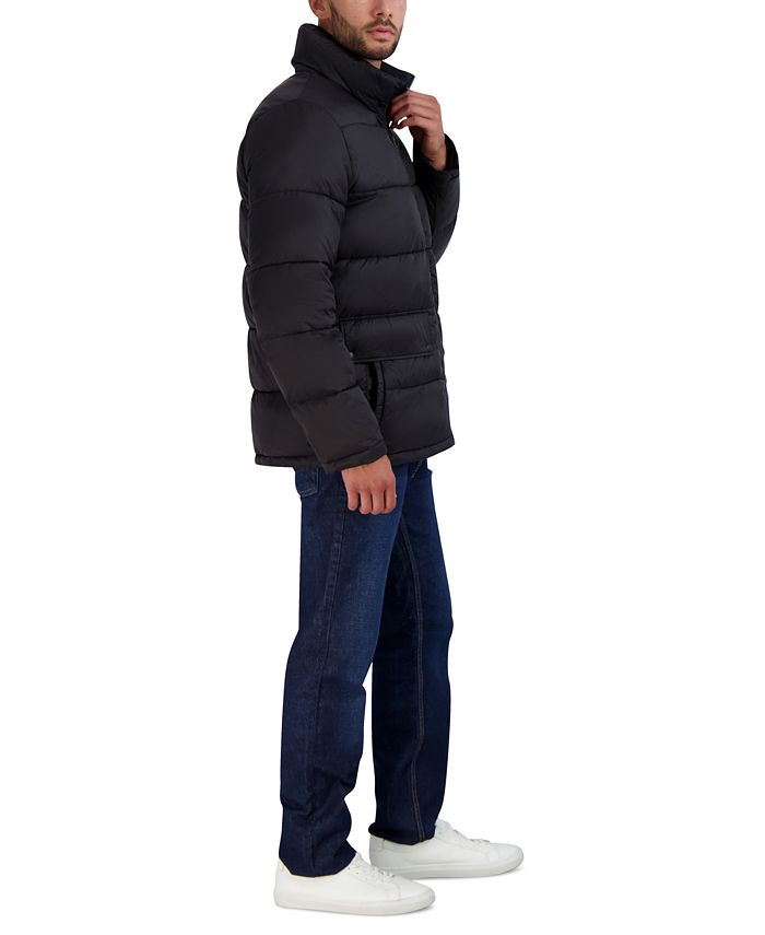 Cole Haan Men's Stand Collar Puffer Jacket with Bib Macy's