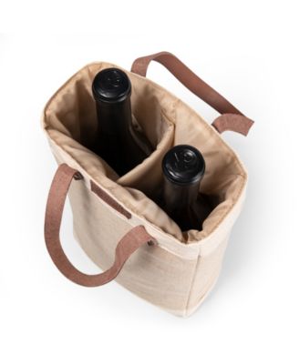 Legacy Pinot Jute 2 Bottle Insulated Wine Bag