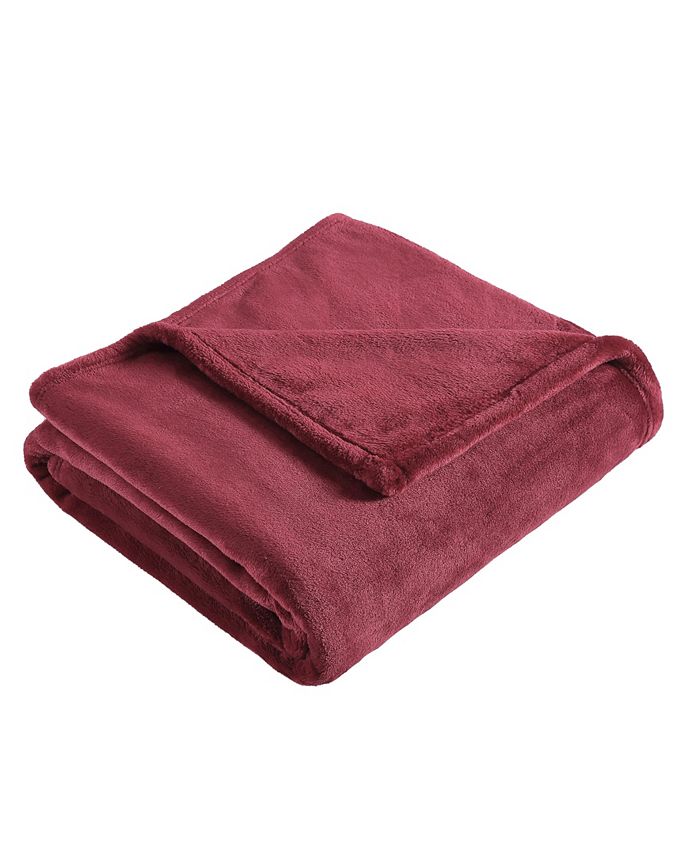 Eddie Bauer Solid Ultra Lux Plush Reversible Throw, 60" X 50" & Reviews