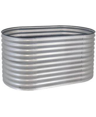 Large Oval Steel Raised Garden Bed - Stand-Up Height