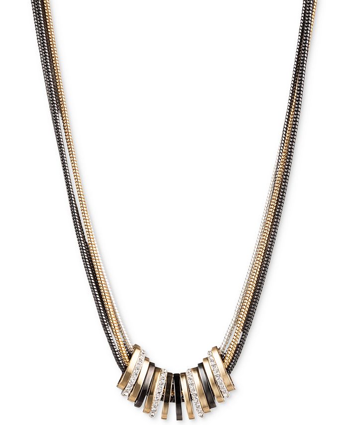 Nine west online tri tone necklace