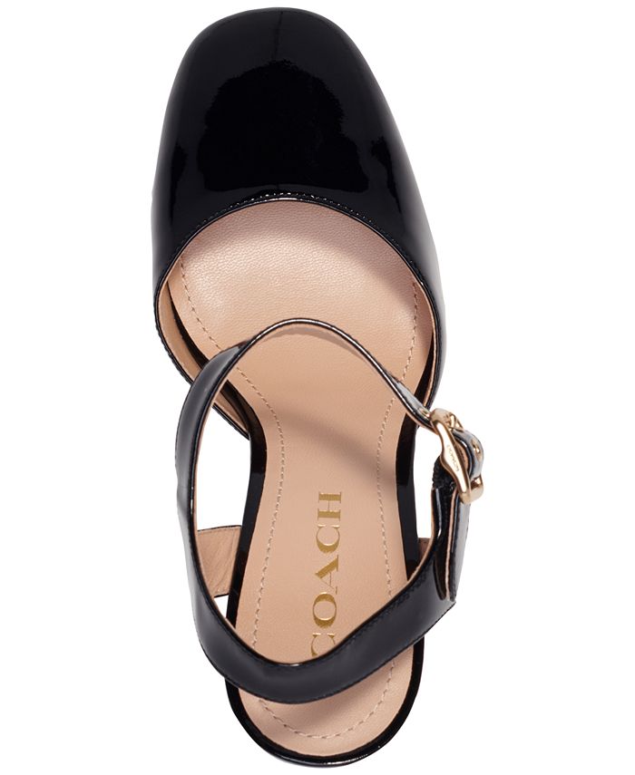 Coach block heel top pumps