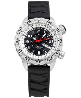 Abingdon Co. - Women's Jane Black Silicone Strap Watch 35mm
