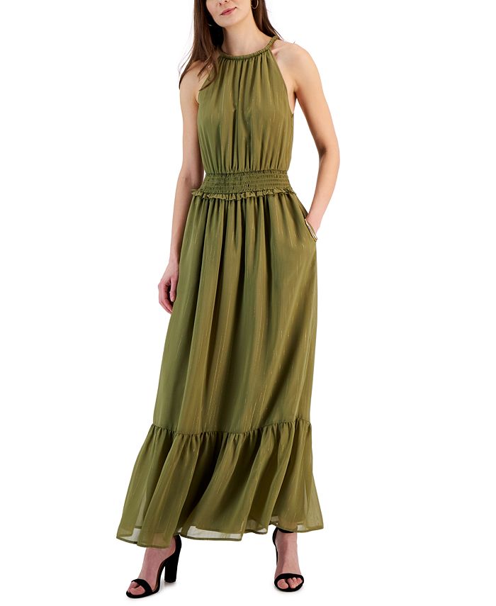 Macy's olive sales green dress