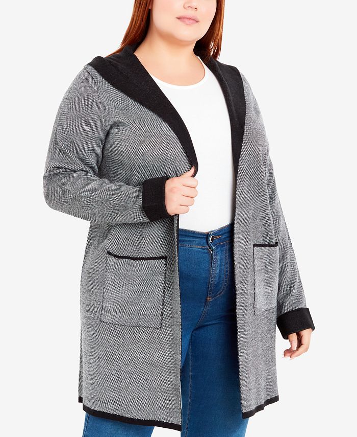 AVENUE Plus Size Hoodie Coatigan Macy's — free download