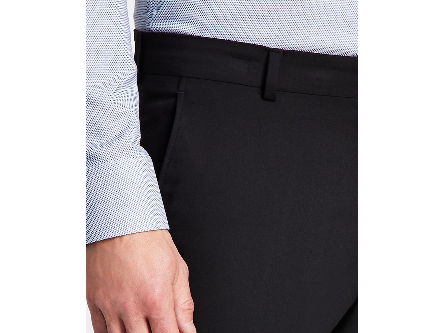 Мужские брюки Kenneth Cole Reaction Techni-Cole Suit Separates Slim-Fit, цвет: Чёрный — фото 6