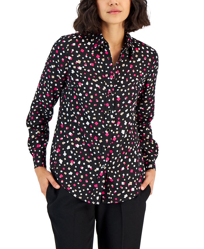 Macys anne top klein blouses