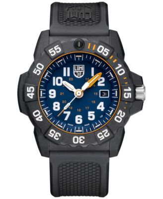 Luminox - Men's Swiss Navy Seal Foundation Exclusive Military Dive Black Rubber Strap Watch 45mm