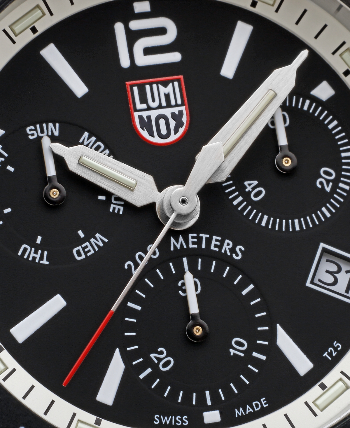 Shop Luminox Men's Swiss Chronograph Pacific Diver White Rubber Strap Watch 44mm In No Color