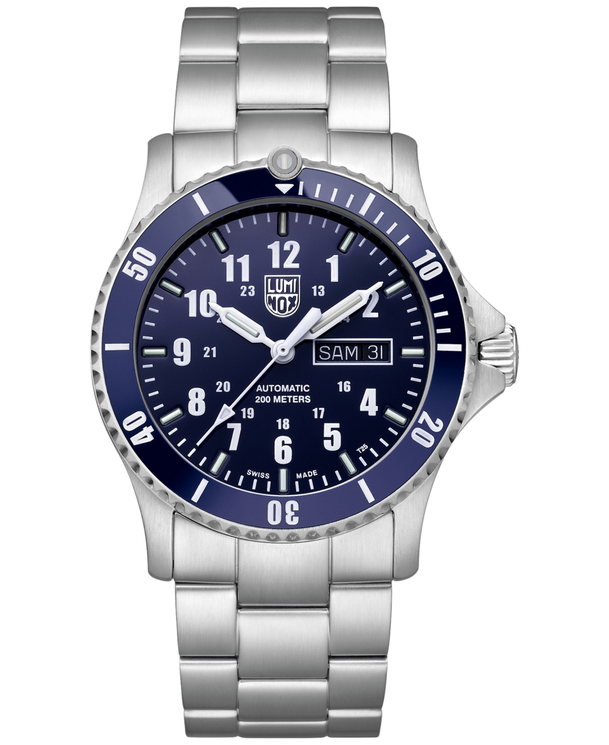 Men's Swiss Automatic Sport Timer Stainless Steel Bracelet Watch 42mm