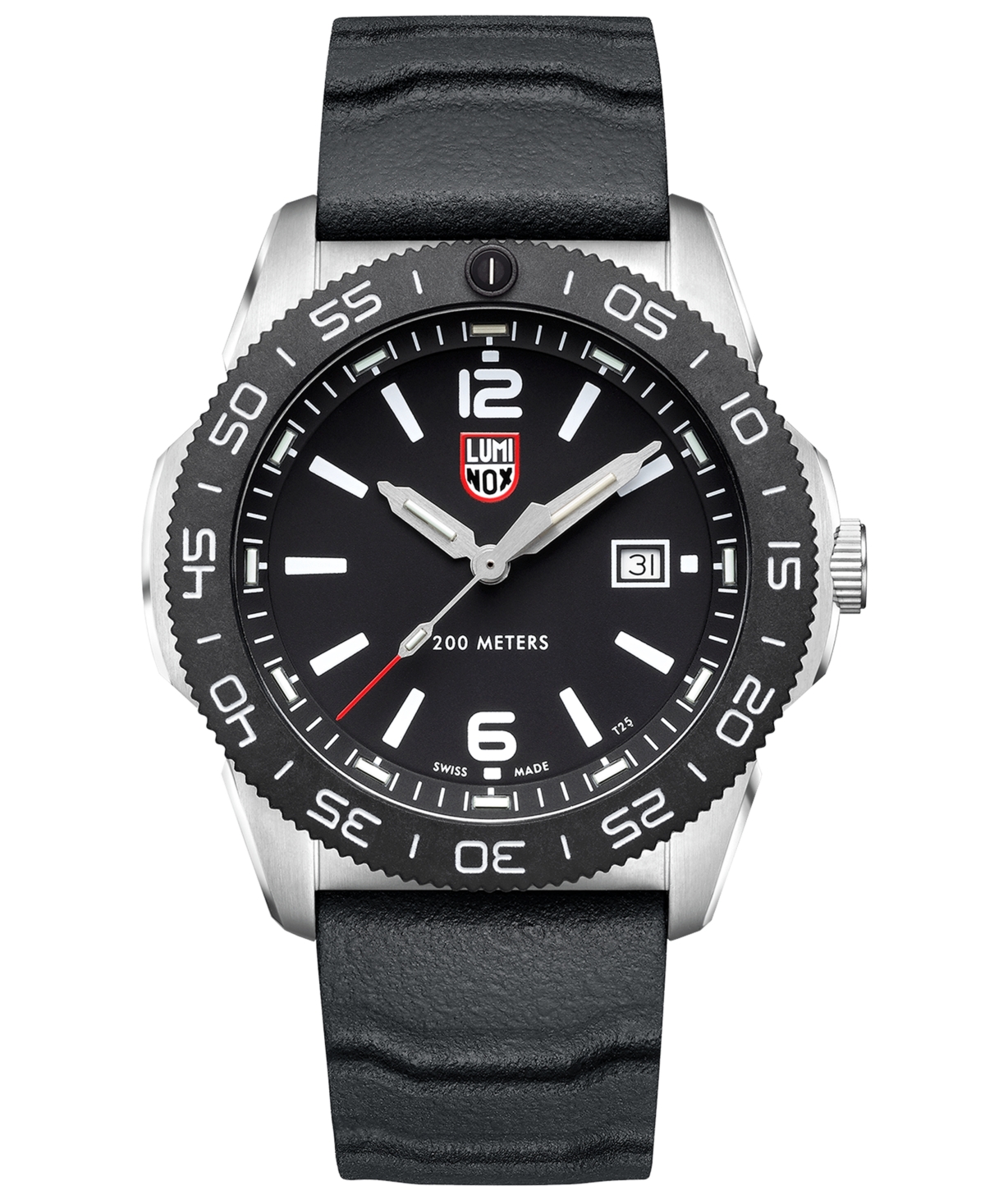 Luminox Men's Swiss Pacific Diver Black Rubber Strap Watch 44mm In No Color