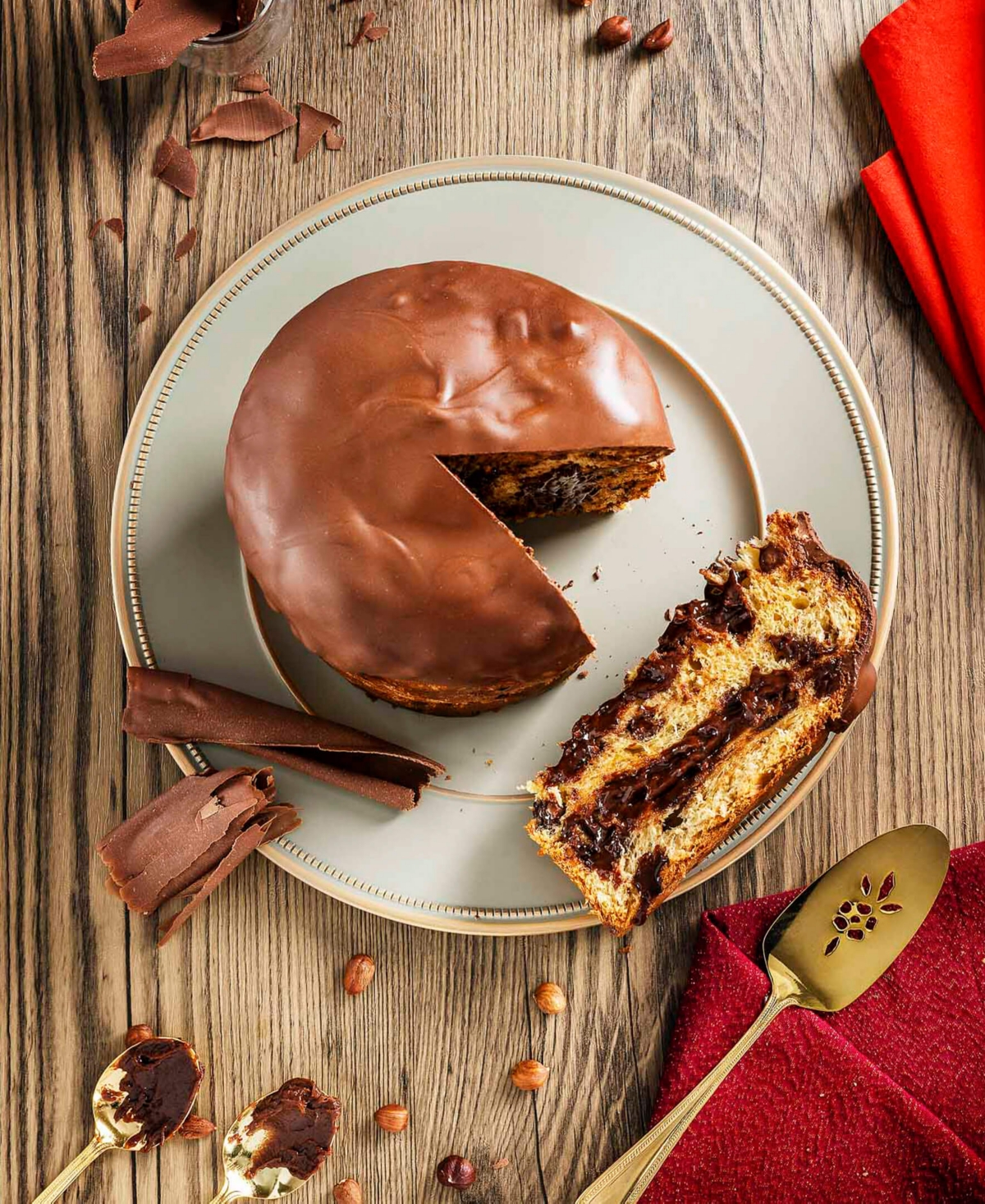 Ofner Panettone Gianduja Cake, 35.27 oz