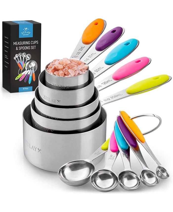 Zulay Kitchen Measuring Cups and Spoons - 10 Pc. & Reviews - Kitchen  Gadgets - Kitchen - Macy's