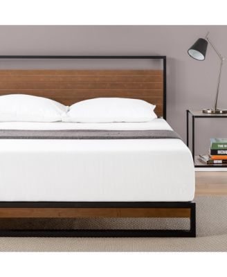 Zinus Suzanne Bamboo and Metal Platform Bed Frame, King