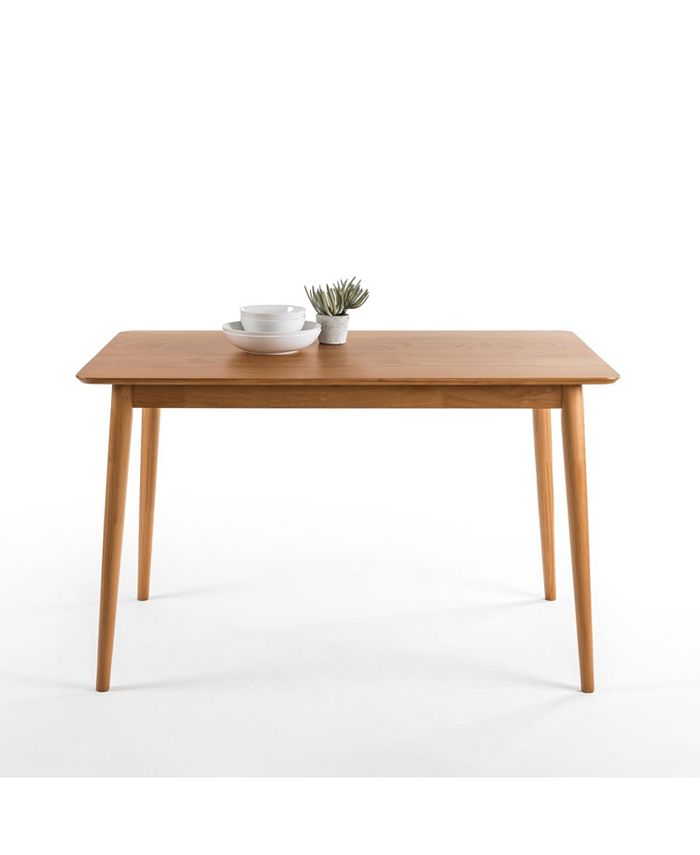 Zinus Jen Mid-Century Modern Wood Dining Table - Macy's
