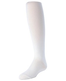 Girls Cotton Blend Opaque Basic Sweater Tights